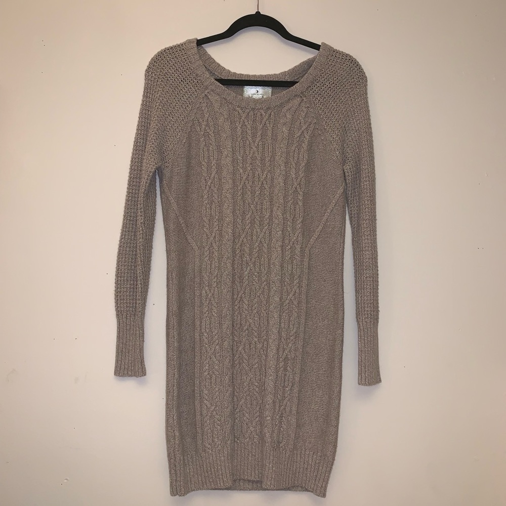 Ruby Moon Taupe Sweater Dress
